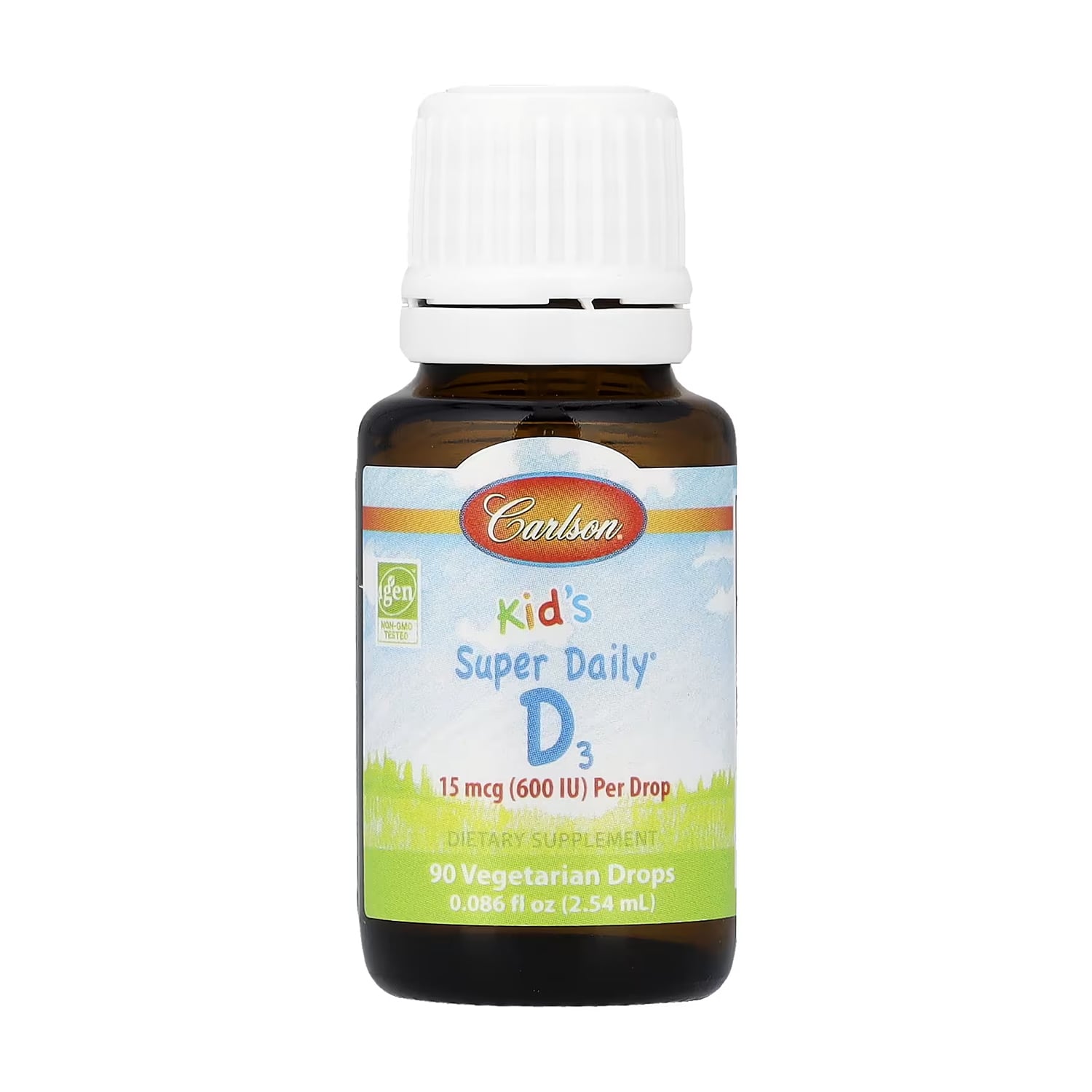 Дитячий вітамін Д3 Carlson Labs Kid's Super Daily D3, 600 МO, в краплях, 10.3 мл